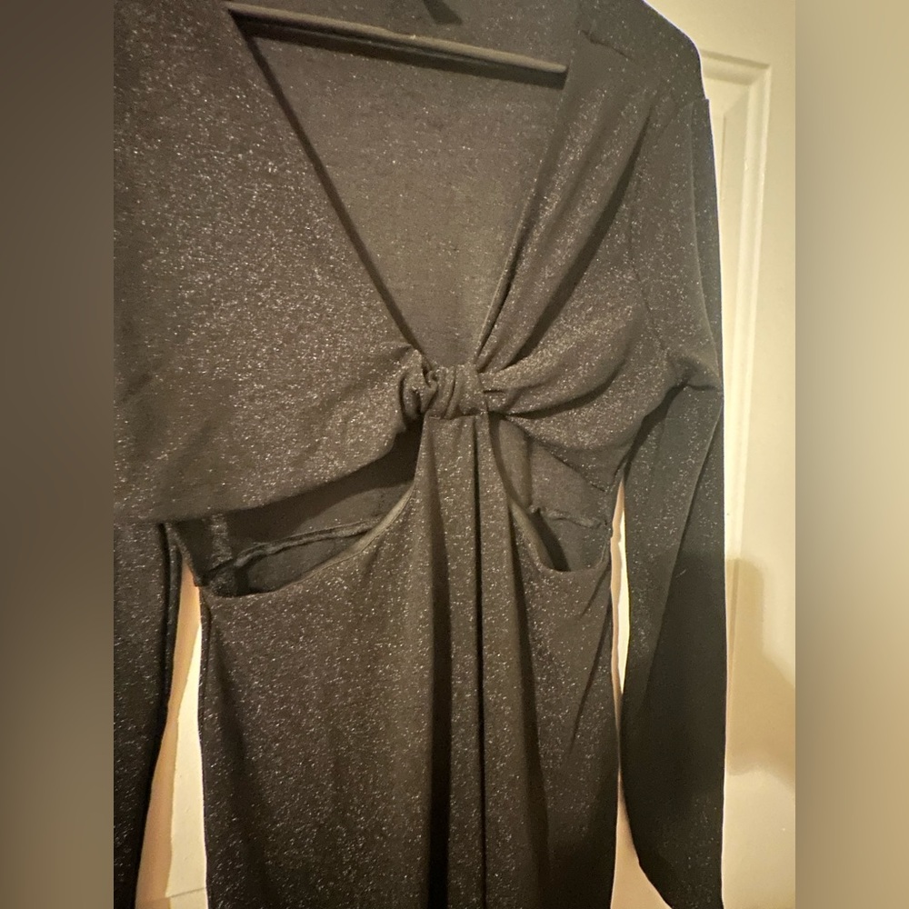 Sparkly dress with cutouts